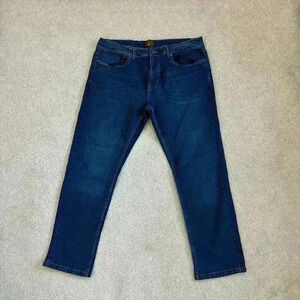 Copper & Oak Mens Dark Wash Blue Skinny Jeans Size W38 L30